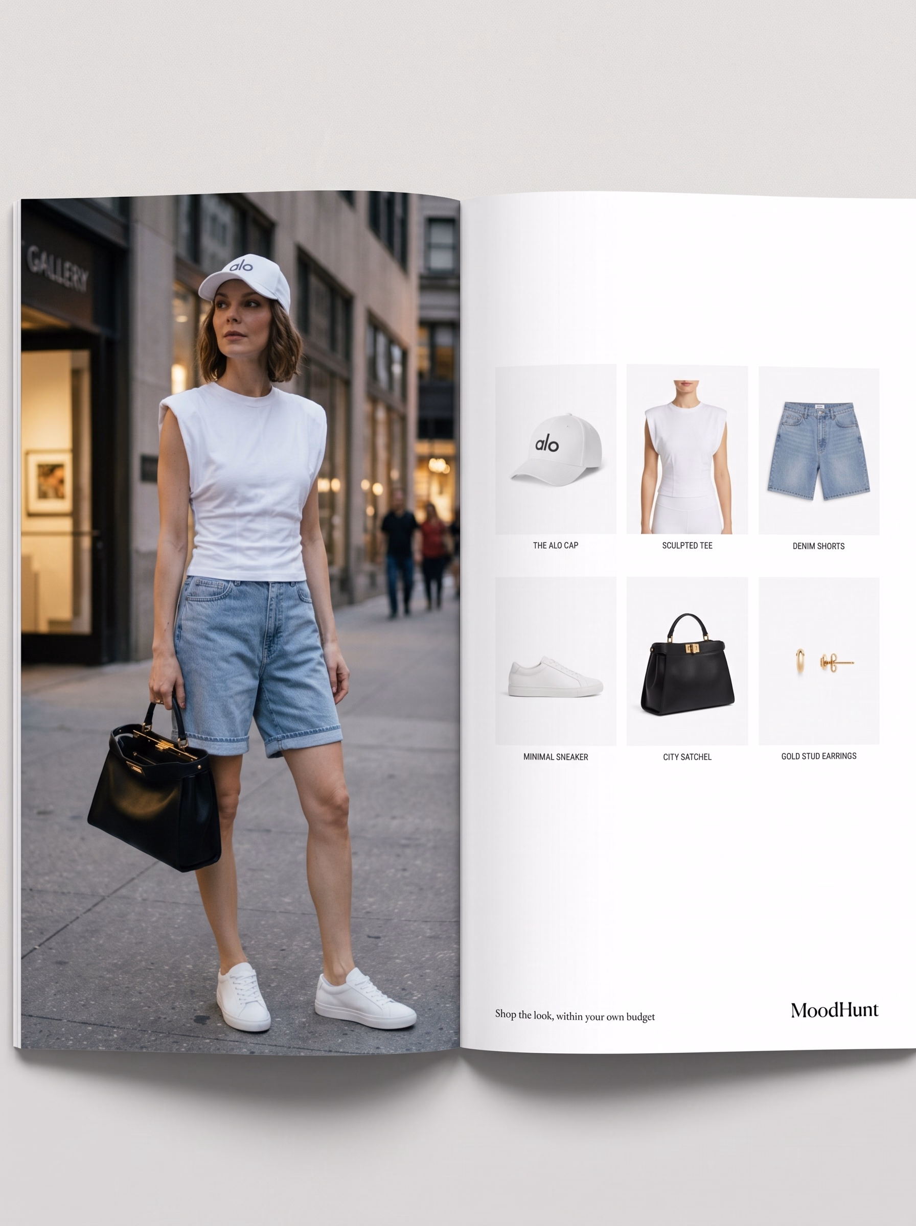Fashion Magazine Editorial Lookbook — Bespoke high-fashion magazine spread with typography integration and tailored autumn garments.