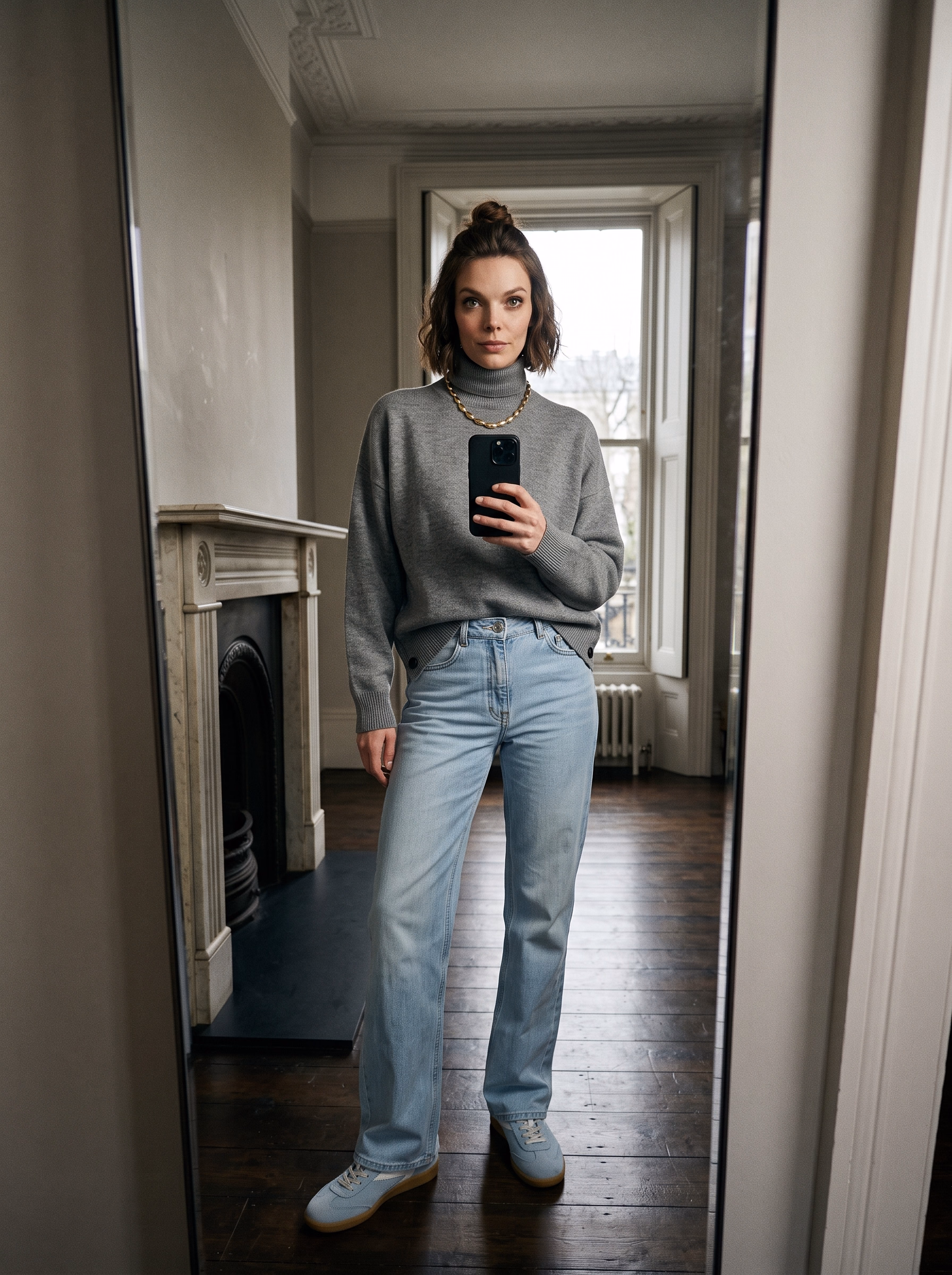 Model Posing For Photograph — AI Influencer Studio production preview