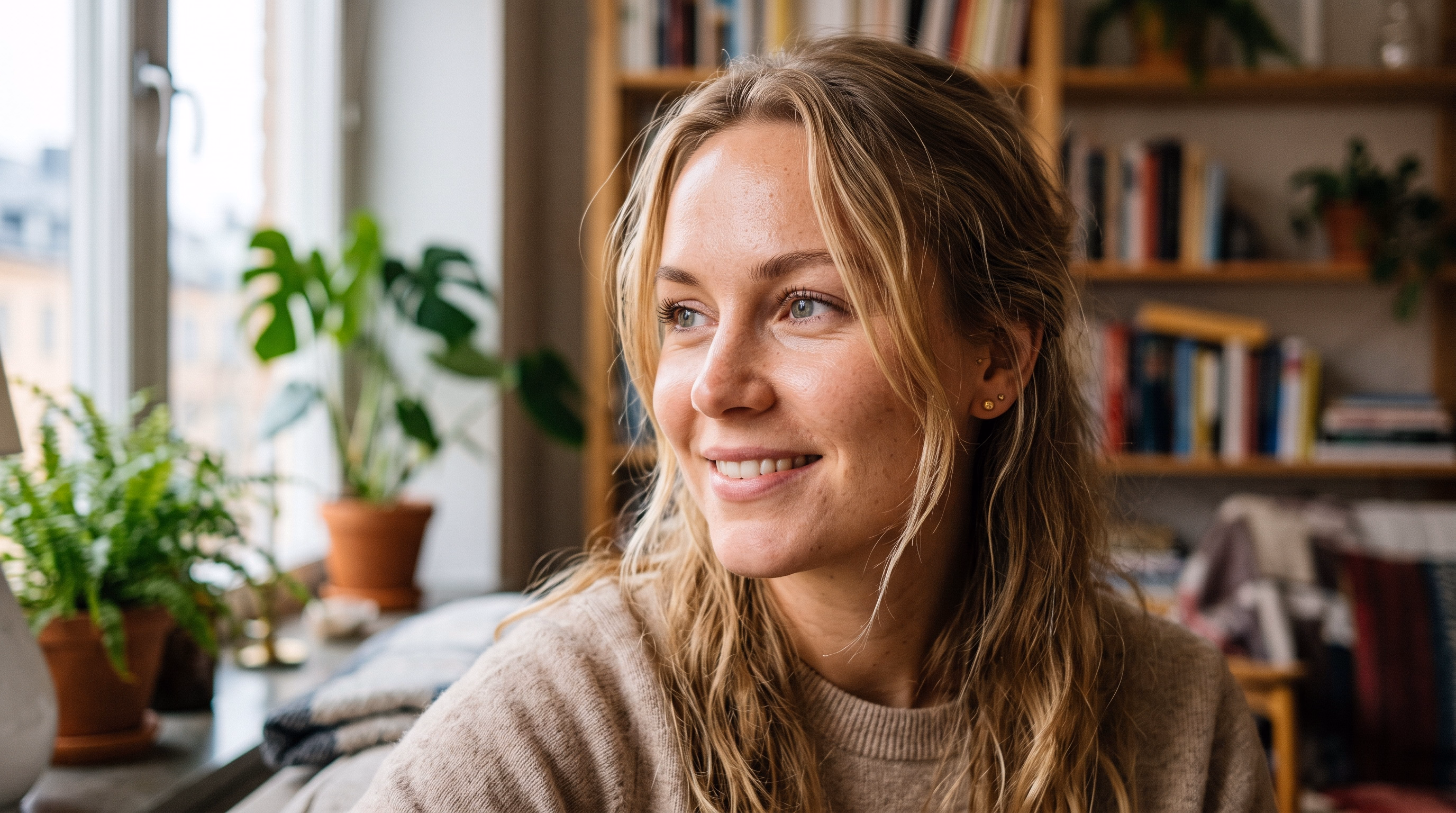 Woman Looking Off Camera — AI Influencer Studio production preview